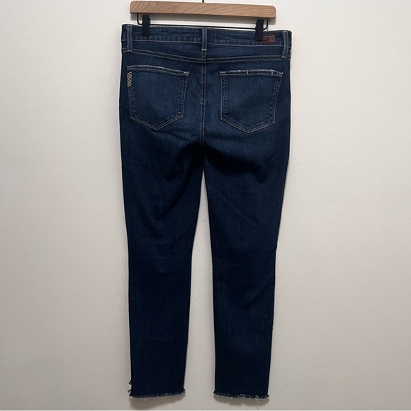 PAIGE Skyline Ankle Peg Raw Step Hem Jeans Size 30 - Picture 3 of 12